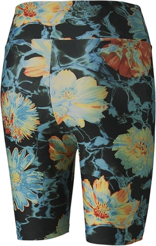PUMA HIGH WAIST ALL OVER PRINT 7" BIKER Women Hidden Flower Black Bike Short - Picture 8 of 8