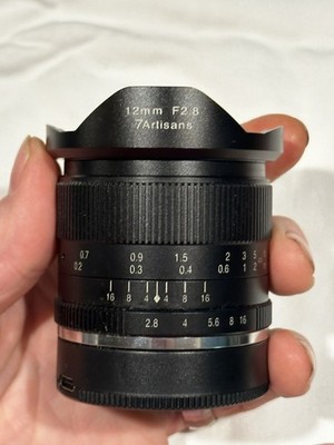7Artisans 12mm f2.8 Ultra Wide Lens Fuji X Mount Manual Focus
