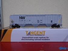 Tangent Norfolk & Western N&W Roanoke Shops HC-71 4750 Covered Hopper 36221 1979