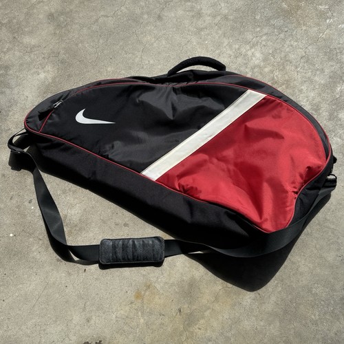 Vintage Nike Agassi 1994 Challenge Court Tennis Racquet Bag Red Black White 90s - Picture 2 of 15