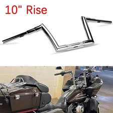 Chrome 10'' Rise Ape Hanger Bar For Harley Softail Dyna Sportster XL883 XL1200