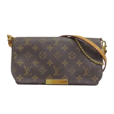 LOUIS VUITTON Favorite PM Shoulder Bag Monogram Canvas Brown M40717