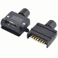 Easy to Install 7 Pin Flat Trailer Adaptor Connector for Boats and RVs