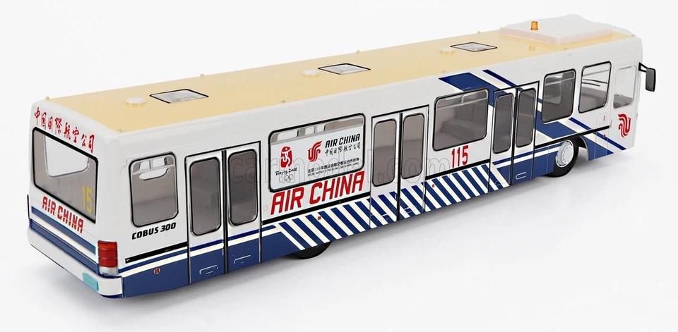 MODELLINO AUTOBUS STATICO HACHETTE COBUS 3000 AIRPORT AIR CHINA GERMAN 1992 1/43 - Immagine 2 di 3