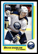 1986-87 Topps BRIAN ENGBLOM #40 Buffalo Sabres