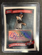 CLAYTON KERSHAW 2010 TOPPS BASEBALL PEAK PERFORMANCE AUTOGRAPH LA DODGERS 