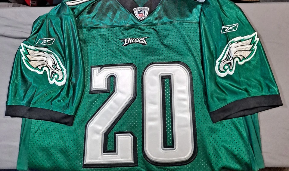 VTG Reebok Philadelphia Eagles Brian Dawkins 20 On Field Authentic Jersey Men 52 - Image 3 of 4