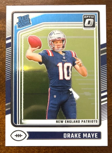 2024 Optic Football DRAKE MAYE Rated Rookie Card #229 Patriots