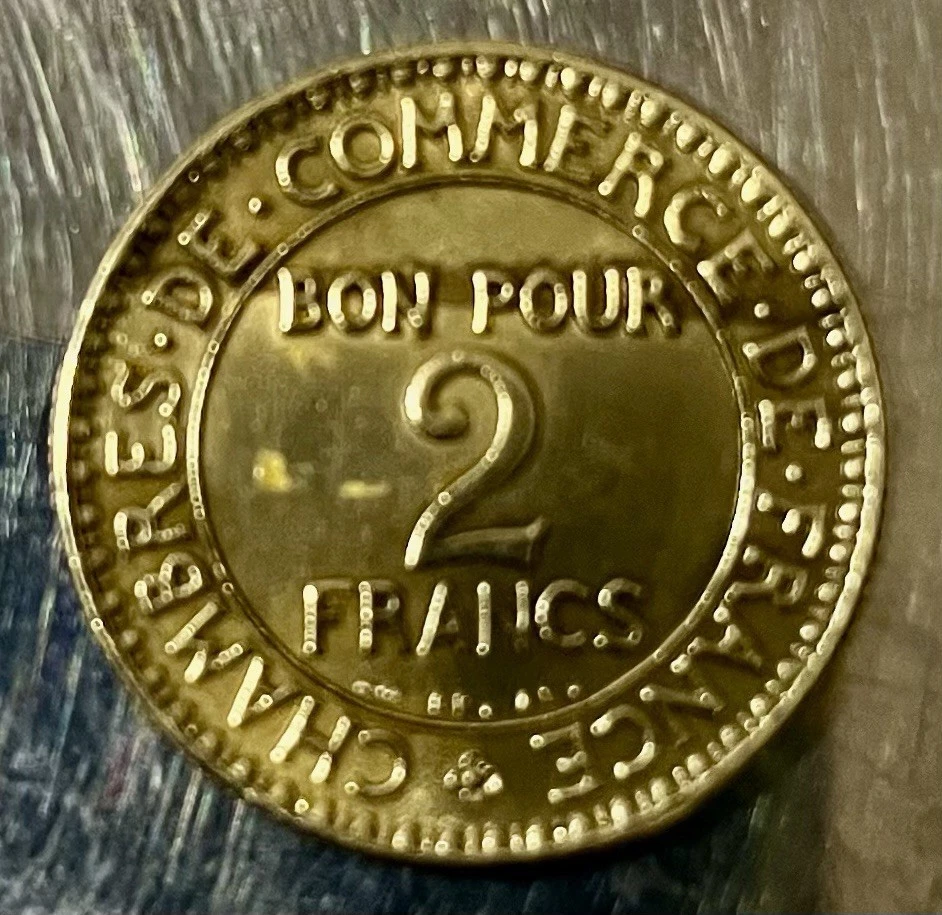 Francia 1923 2 Francos Excelente Estado Bonito Oro C. Envío Gratis Foto 2 de 4