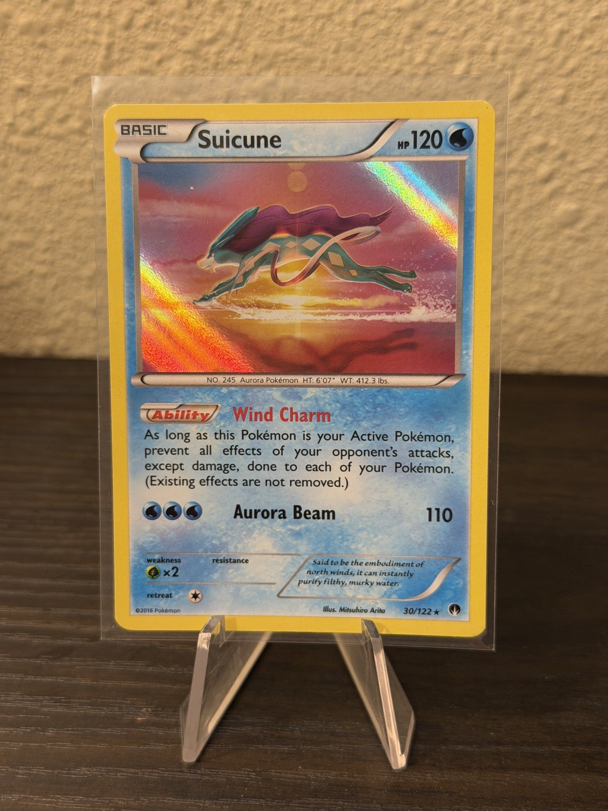 Pokemon TCG - Suicune Holo Rare XY - BREAKpoint 30/122 NM