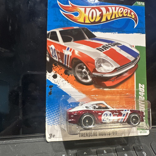2011 Hot Wheels Super Treasure Hunt $ Datsun 240Z 12/15 Real Riders 62/244 Rosso - Foto 4 di 7