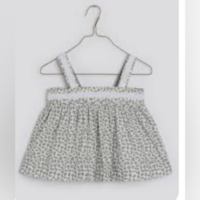 NWT Little Cotton Clothes Lissy Sun Top Porcelain Floral. Green/white sz 8/9