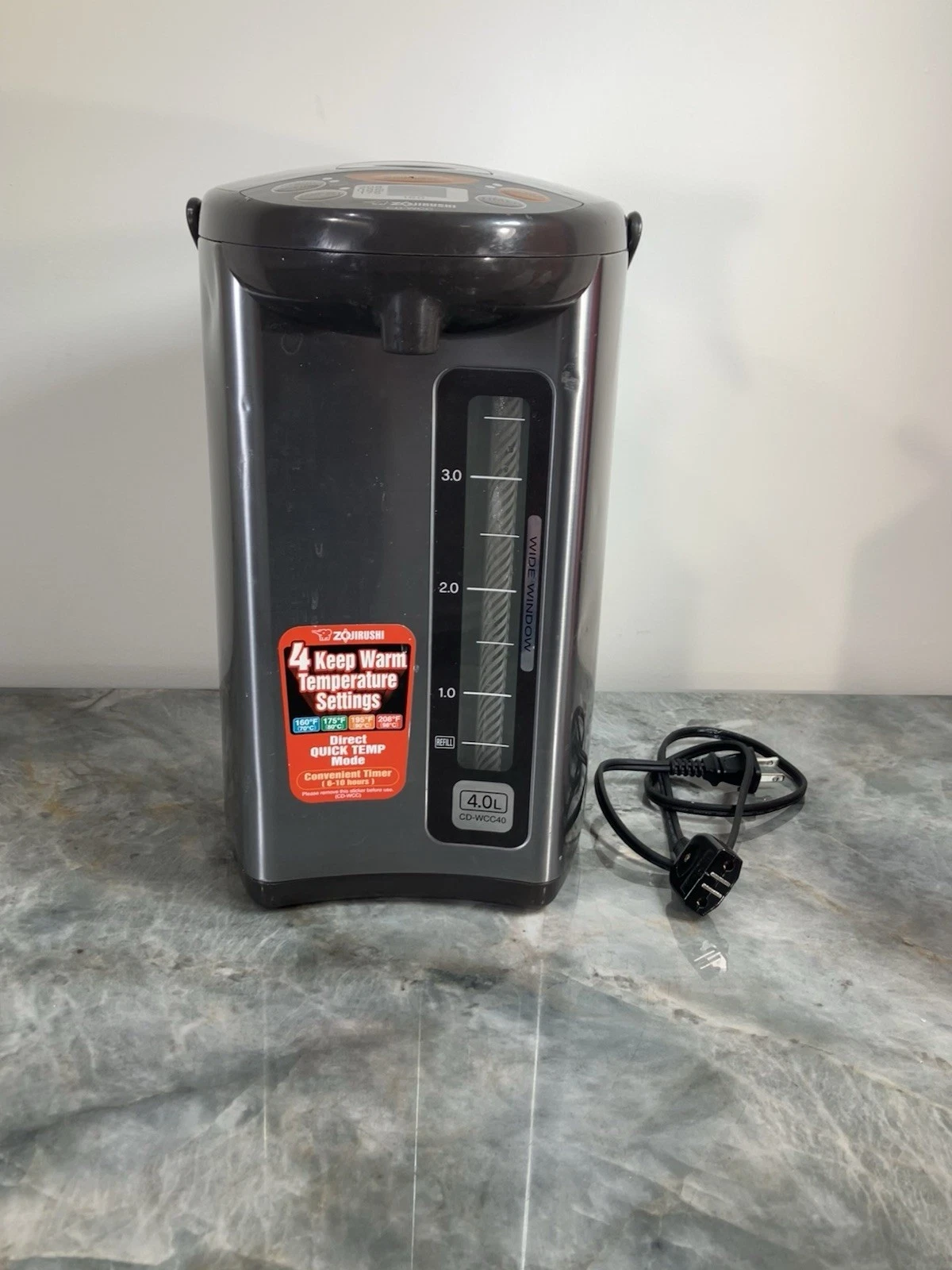 Zojirushi - CDWCC40 - Micom 4.0L Water Boiler and Warmer See Notes