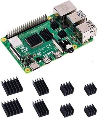 GeeekPi 8 Stück Kühlkörper für Raspberry Pi 4 Model B,Raspberry Pi Aluminium