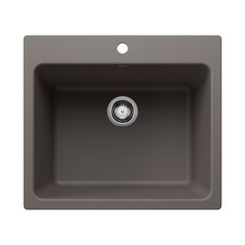Blanco 443116 Liven SILGRANIT 25" Single Bowl Laundry Sink - Volcano Gray