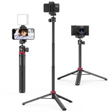 ULANZI MT-44 Extendable Phone Tripod, 59" Selfie Stick Vlog Stand with 2 in 1 Ph