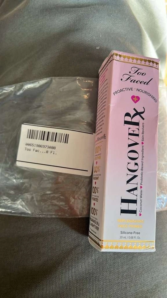 Too Faced Hangover RX Replenishing Face PRIMER  (2pack) 0.68 oz/20ml Travel Size - Image 3 of 4