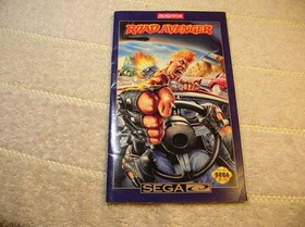 road avenger sega cd manual and disc