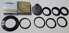 Lot of Eleven Assorted Adapter Rings for Lenses
