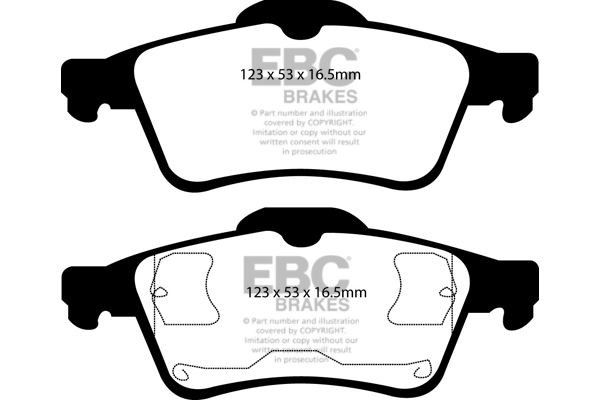 EBC DP41354R BRAKE PAD SET DISC BRAKE Rear