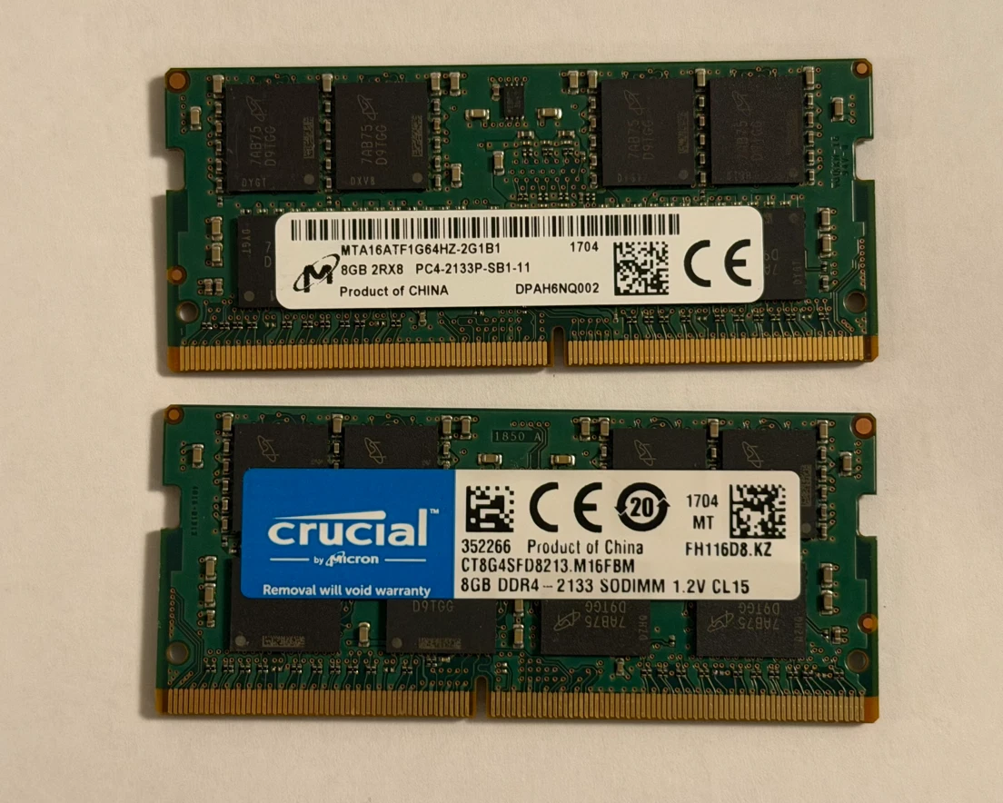 Crucial PC4-17000 (DDR4-2133) Bus Speed Computer RAM 16 GB Total