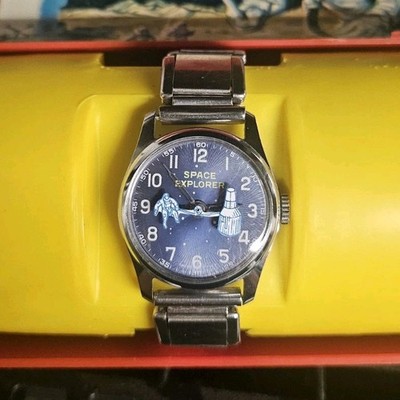 Bradley Space Explorer  Watch Blue Dial 2  Silver Bracelet's (Dif. Lenths) Runs