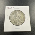 1920-D U.S. Liberty Walking Half Dollar 50c - .9 / Better Date - No Reserve!