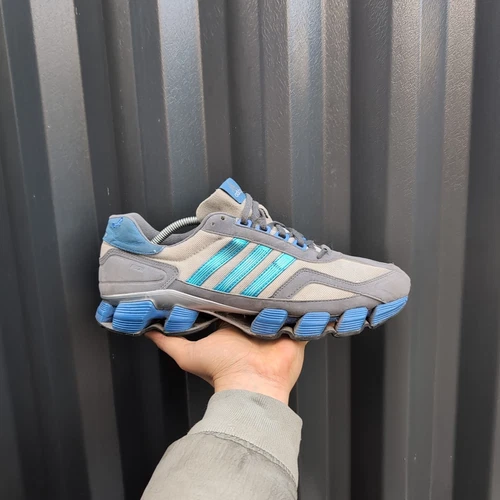 *RARO* UK 10.5 Scarpe da ginnastica Adidas Bounce Hypermotion blu grigio da uomo 2010 G20998