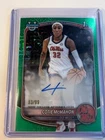 2025-26 Bowman - Chrome Prospect Autographs Cotie McMahon #CPA-CM Green Mojo...