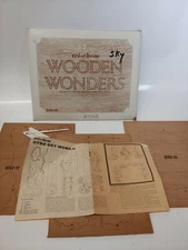 Tri-Chem Wooden Wonders Ski Mobile #0782 Made in USA 8104-35 