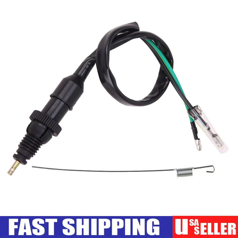 Universal Motorcycle ATV Rear Brake Stop Light Switch W/Spring For Suzuki Yamaha Foto 2 de 4