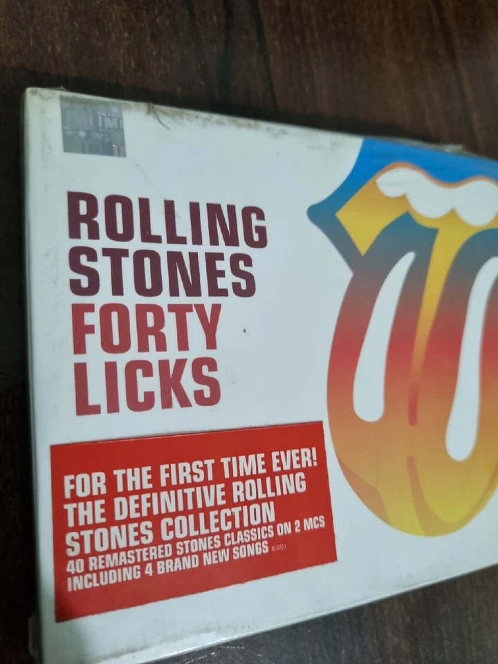 Rolling Stones Forty Licks Audio Cassette INDIA IMPORT SEALED Mint - Image 2 of 4