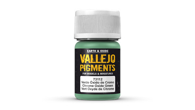 (363,33 /1l) Vallejo 30ml Pigments Chrome Ox. Green  73112