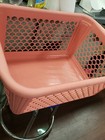 Vintage MCM yaffa laundry basket brick mauve  color super rare! Ships fast!