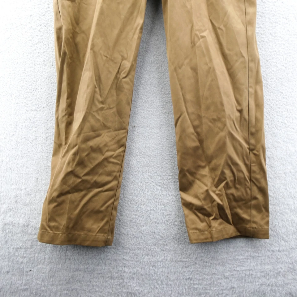 George Pantalones Caqui 32x30 Para Hombres Beige Pierna Recta Traje Vestido 32 x 30 Negocios Tostado Foto 2 de 4