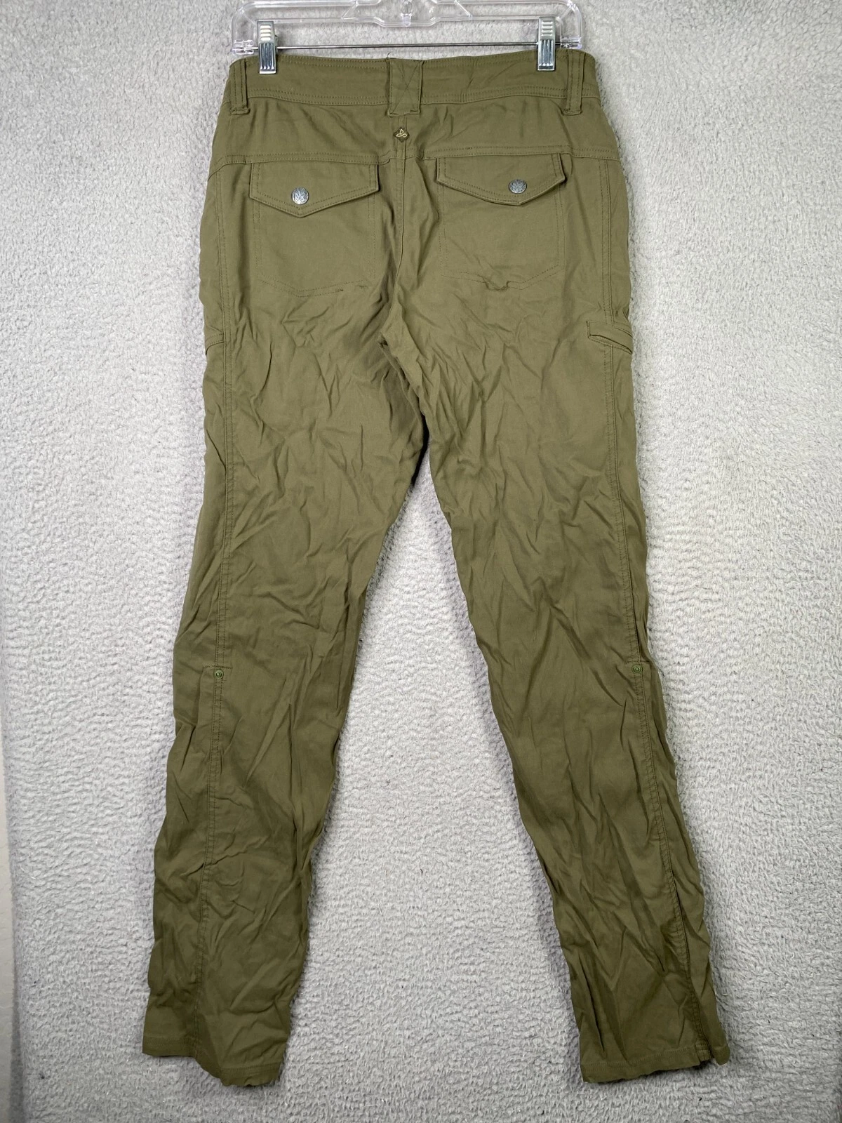 prana halle tall nylon stretch zip pocket cargo pants