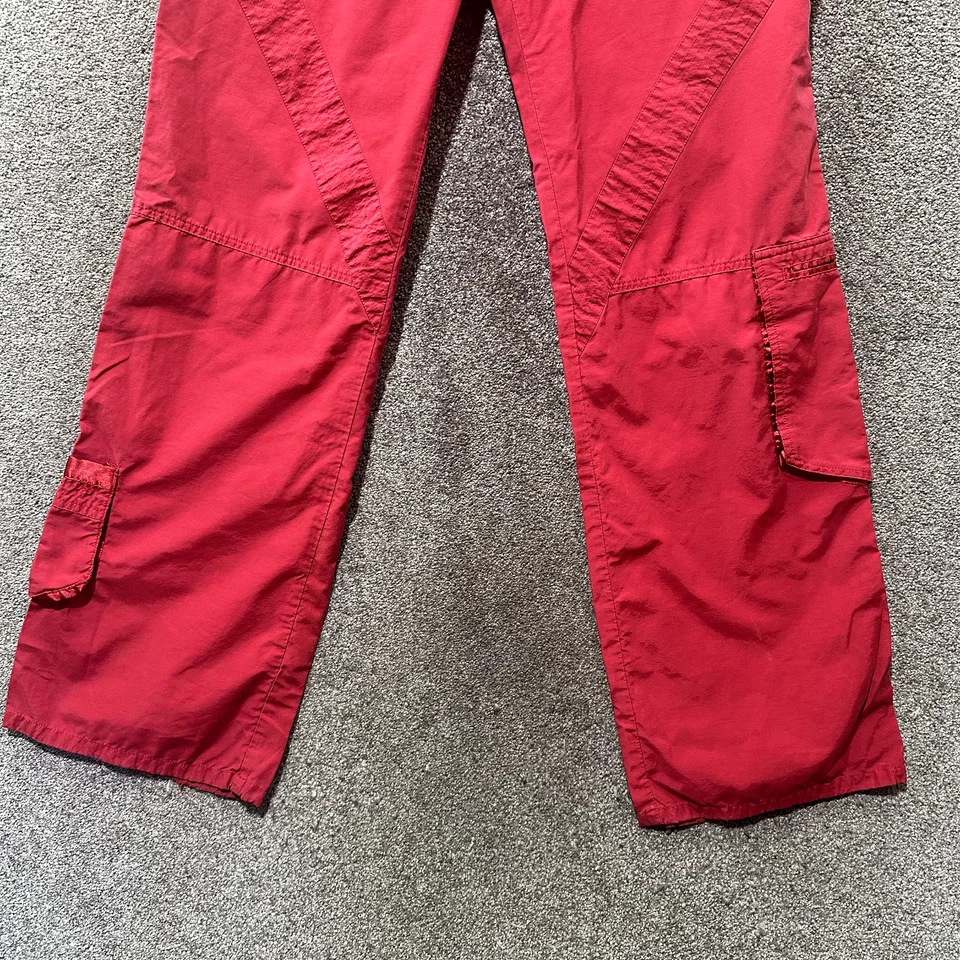 Vintage 90s/Y2k Miss Me Cargo Pants Women Large Red Low Rise - Image 4 of 4