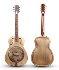 Jonathan Vintage Brass Finish Electric Duolian Resonator Guitar