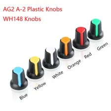 AG2 A-2 Φ6MM Plastic Knobs for WH148 Amplifier Audio Potentiometer 6-Colors New