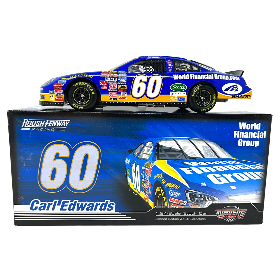 Motorsports Nascar #60 Carl Edwards World Financial Group Fusion 1:24 Diecast Foto 2 de 4