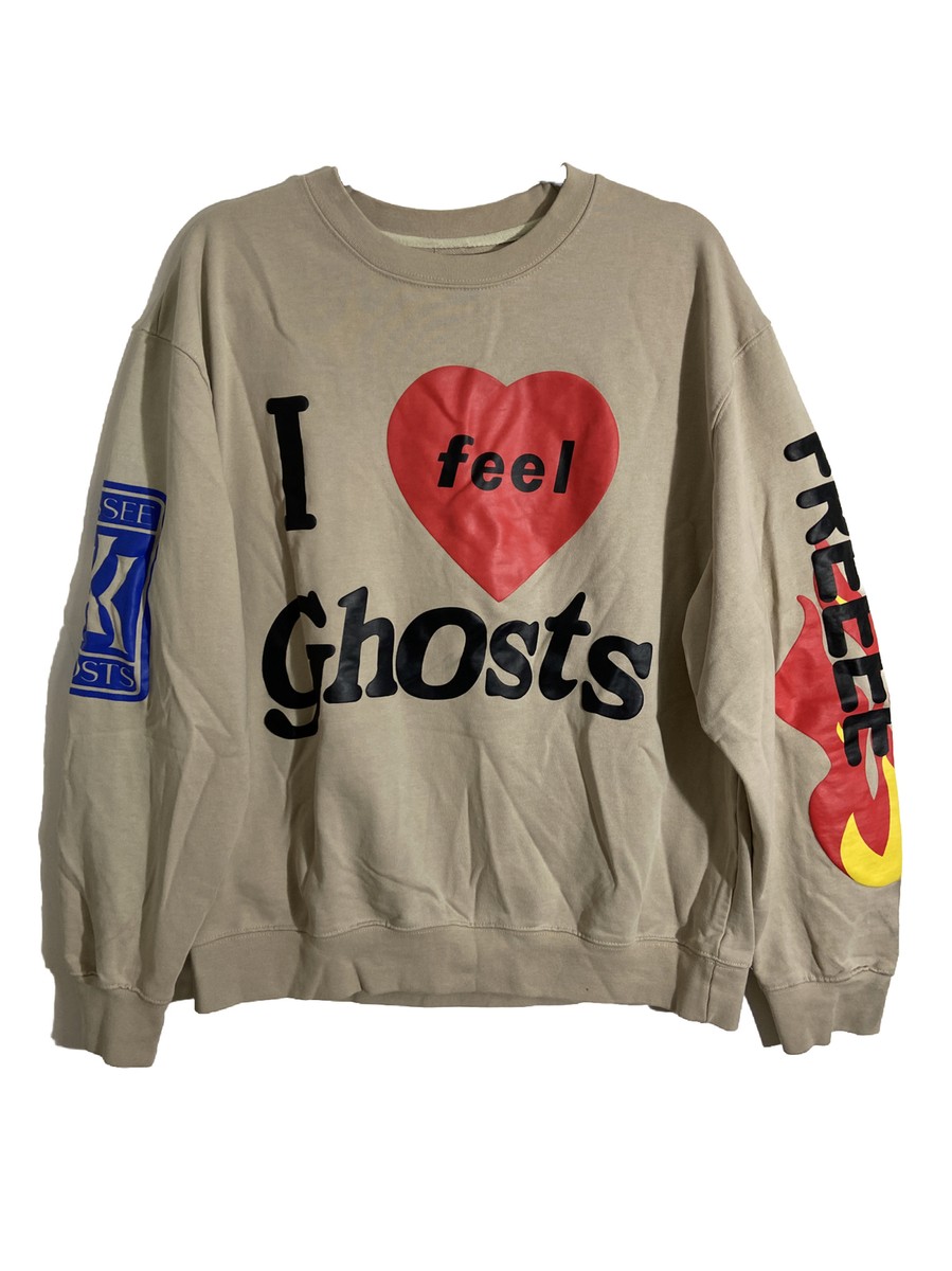 Kids See Ghosts I Feel Ghosts Kanye West Crewneck Sweatshirt LARGE
