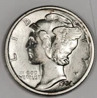 Photo of a 1934-P Mercury Dime from an eBay listing that sold on Jul 16, 2026