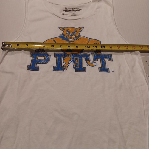 Pittsburgh PITT Panthers Women’s Tank Top Cotton Size Medium M Blue 84 Reserve - Picture 8 of 9