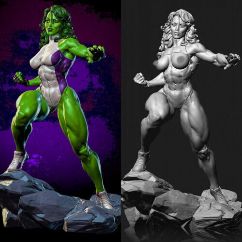 Figurine impression 3D She Hulk non peinte modèle kit blanc neuf jouet chaud en stock - Photo 1/12