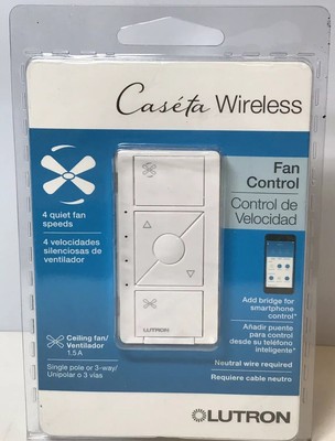 control lutron smart fan caseta wireless speed