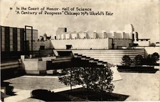 Chicago 1933 World's Fair Hall of Science RPPC Real Photo Postcard 1933