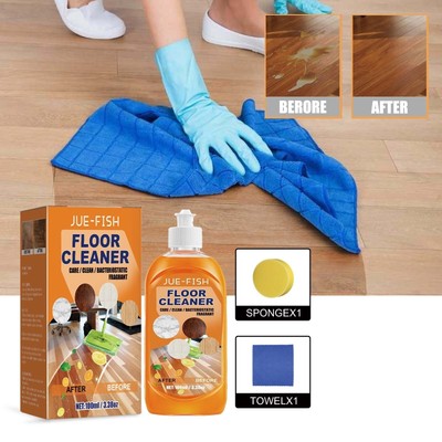 2PCS  Floor Cleaner Multi-Surface Vinegar Polish Floor Cleaner Household 200ml