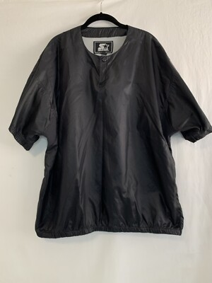 Starter Men's Black Baseball Warmup Pullover Size XL
