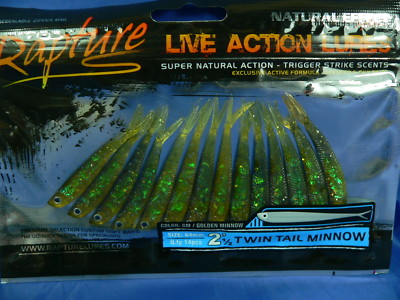6pz Rapture Power Minnow varie misure pesca spinning, casting 6pz Rapture Power Minnow varie misure pesca spinning, casting
