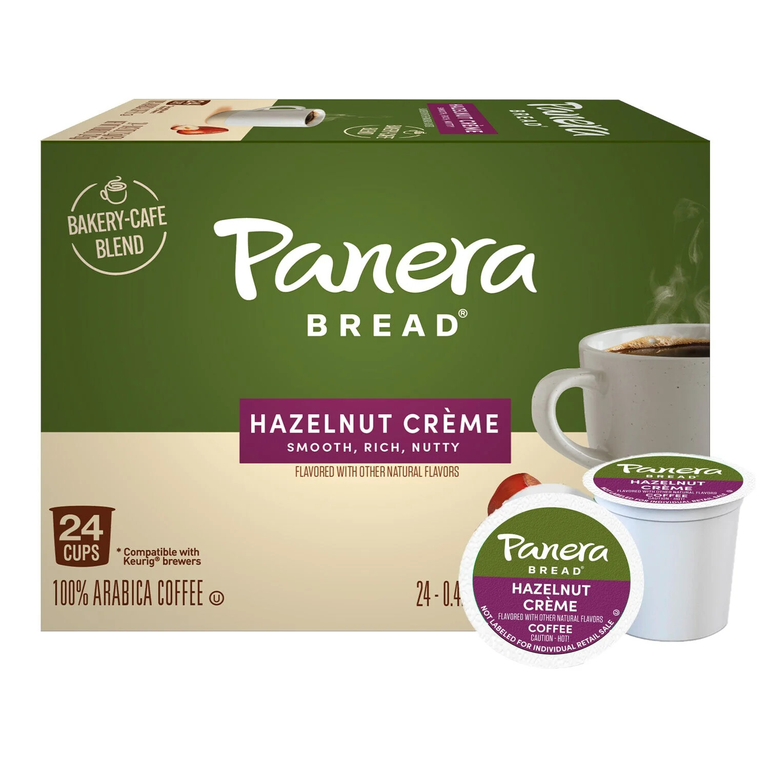Panera Bread Hazelnut Creme Coffee 24 to 144 Keurig Kcup Pic